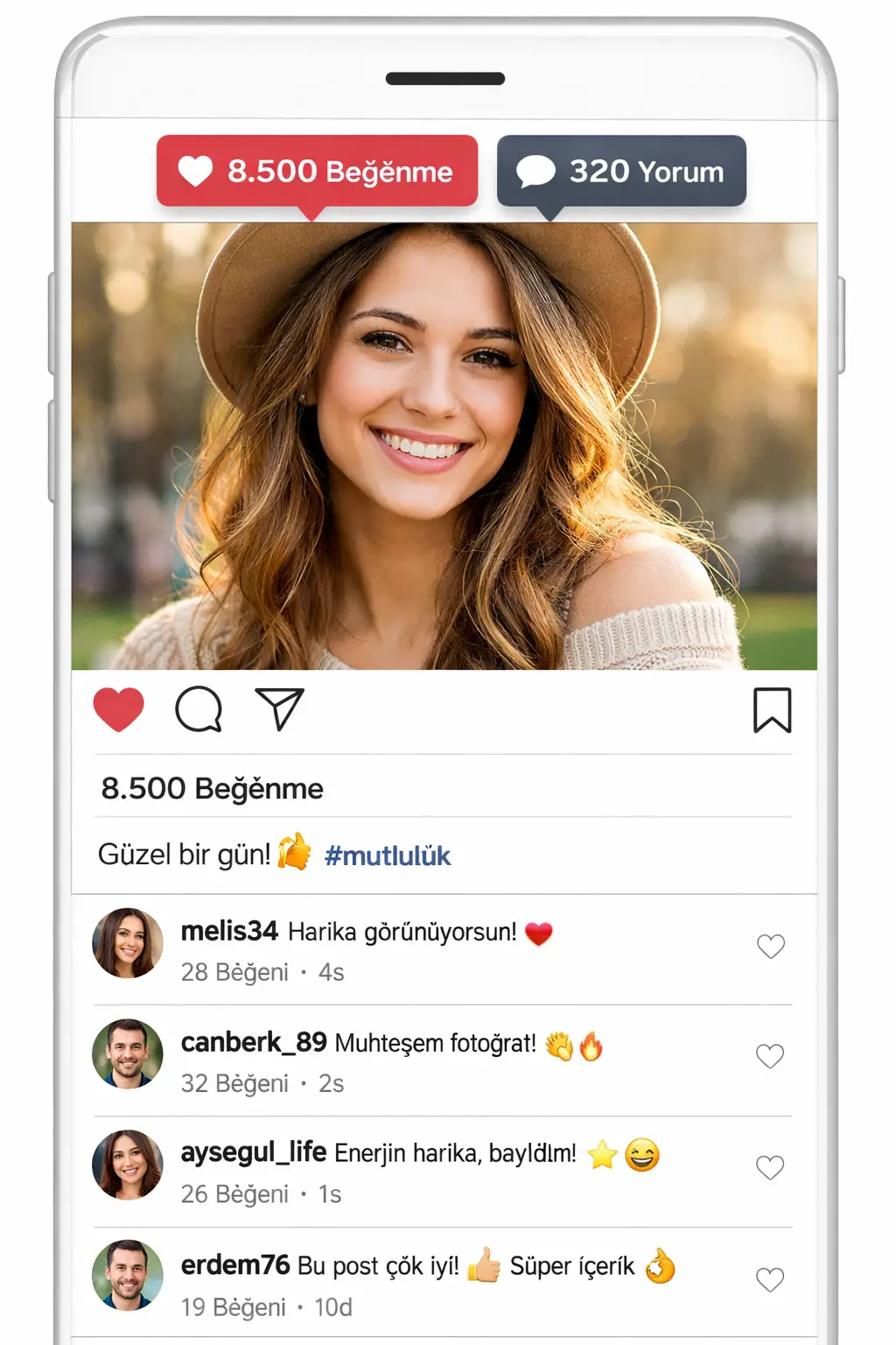 Premium Instagram yorum hizmeti ile paylaşımlarınıza ger&ccedil;ek ve dikkat &ccedil;ekici yorumlar ekleyerek etkileşiminizi ve g&uuml;venilirliğinizi artırabilirsiniz.