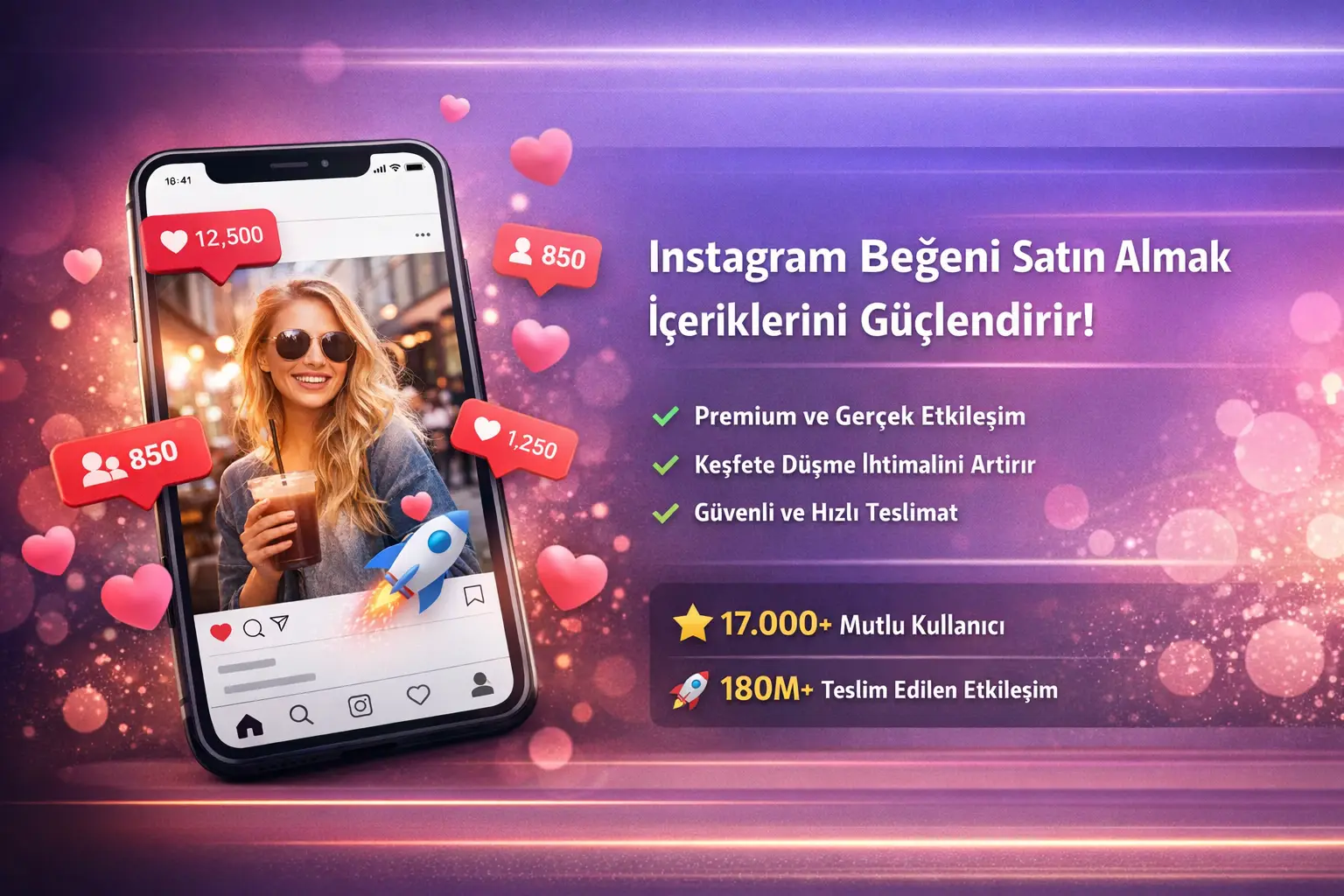 Premium Instagram beğeni hizmeti ile paylaşımlarınızın etkileşimini artırabilir ve i&ccedil;eriklerinizi daha fazla kullanıcıya ulaştırabilirsiniz.