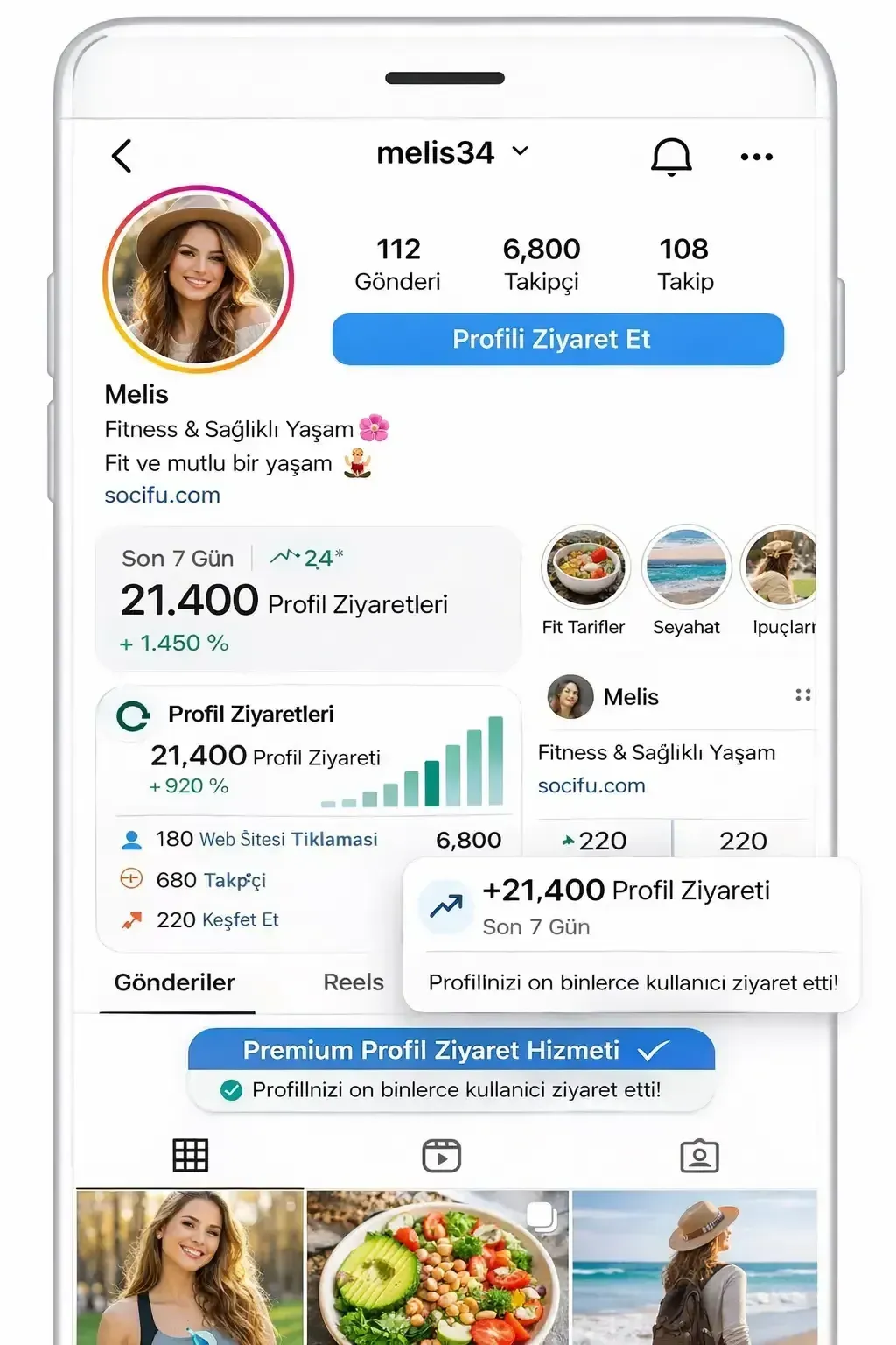 Premium Instagram profil ziyaret hizmeti ile hesabınıza daha fazla ziyaret&ccedil;i &ccedil;ekebilir ve profil trafiğinizi artırabilirsiniz.